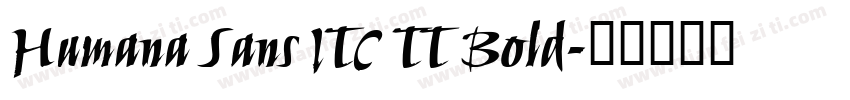 Humana Sans ITC TT Bold字体转换